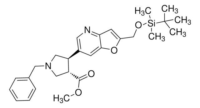 (trans-racemic)-Methyl 1-benzyl-4-(2-((tert-butyldimethylsilyloxy)methyl)furo[3,2-b]pyridin-6-yl)pyrrolidine-3-carboxylate AldrichCPR