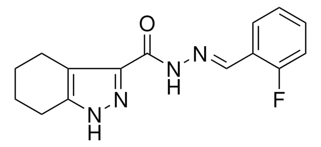 N'-(2-FLUOROBENZYLIDENE)-4,5,6,7-TETRAHYDRO-1H-INDAZOLE-3-CARBOHYDRAZIDE AldrichCPR