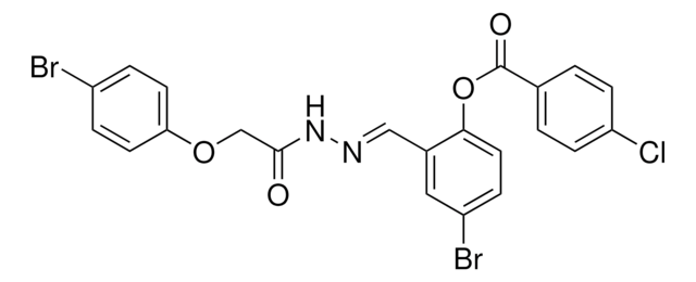 4-BROMO-2-(2-((4-BROMOPHENOXY)ACETYL)CARBOHYDRAZONOYL)PHENYL 4-CHLOROBENZOATE AldrichCPR