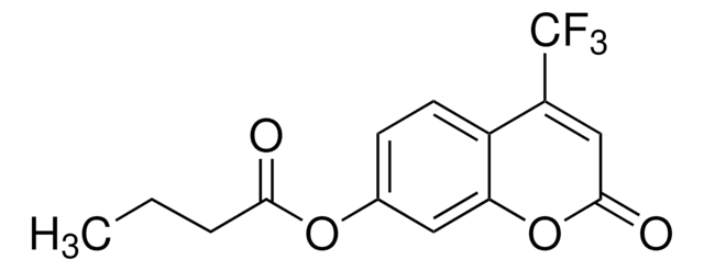 4-(Trifluoromethyl)umbelliferyl butyrate suitable for fluorescence, &#8805;98.0% (TLC)