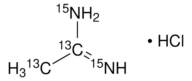 Acetamidine-13C2,15N2 hydrochloride 98 atom % 15N, 99 atom % 13C, 97% (CP)