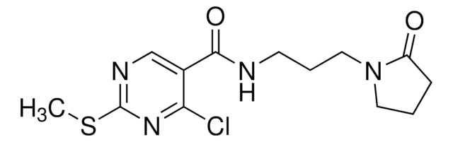 4-Chloro-2-(methylthio)-N-(3-(2-oxopyrrolidin-1-yl)propyl)pyrimidine-5-carboxamide AldrichCPR