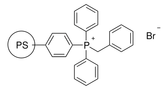 Benzyltriphenylphosphonium bromide, polymer-bound 200-400&#160;mesh, extent of labeling: ~2.0&#160;mmol/g loading, 2&#160;% cross-linked with divinylbenzene