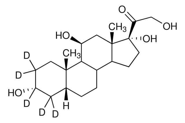 Tetrahydrocortisol-2,2,3,4,4-d5 solution 100&#160;&#956;g/mL in methanol, &#8805;98 atom % D, &#8805;98% (CP)