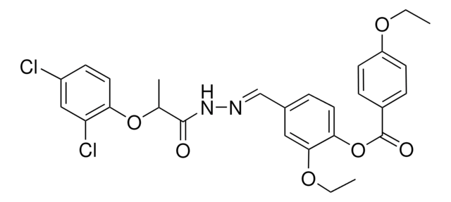 4-((E)-{[2-(2,4-DICHLOROPHENOXY)PROPANOYL]HYDRAZONO}METHYL)-2-ETHOXYPHENYL 4-ETHOXYBENZOATE AldrichCPR