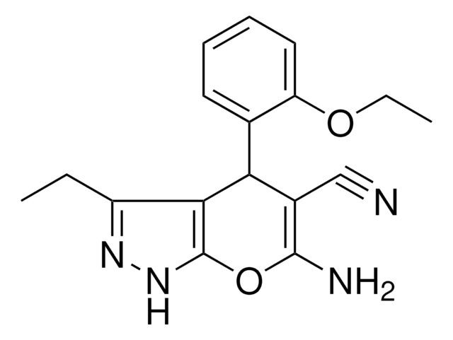 6-AMINO-4-(2-ETHOXYPHENYL)-3-ET-1,4-DIHYDROPYRANO(2,3-C)PYRAZOLE-5-CARBONITRILE AldrichCPR