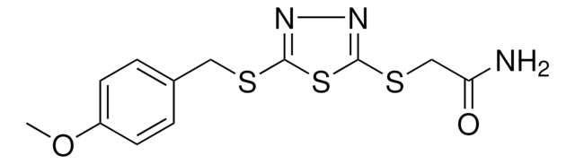 2-((5-((4-METHOXYBENZYL)SULFANYL)-1,3,4-THIADIAZOL-2-YL)SULFANYL)ACETAMIDE AldrichCPR