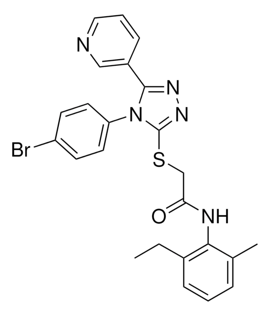 2-{[4-(4-BROMOPHENYL)-5-(3-PYRIDINYL)-4H-1,2,4-TRIAZOL-3-YL]SULFANYL}-N-(2-ETHYL-6-METHYLPHENYL)ACETAMIDE AldrichCPR