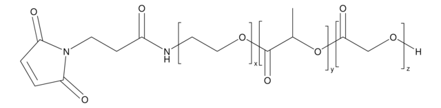 Poly(lactide-co-glycolide)-b-poly(ethylene glycol)-maleimide lactide:glycolide 50:50, PEG average Mn 5000, PLGA average Mn 20,000