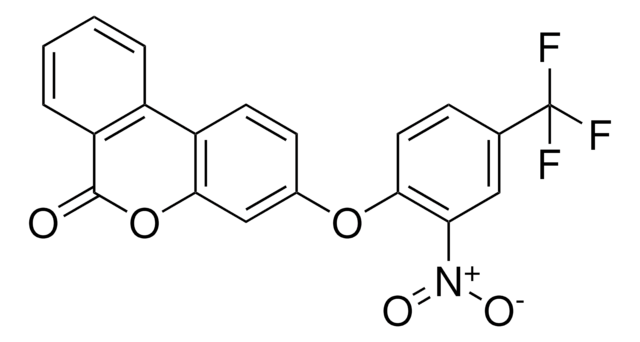 3-(2-NITRO-4-TRIFLUOROMETHYL-PHENOXY)-BENZO(C)CHROMEN-6-ONE AldrichCPR