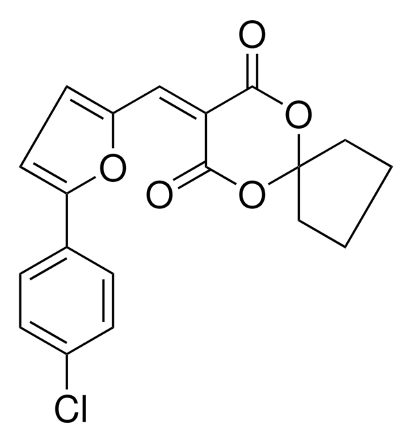 8-((5-(4-CHLOROPHENYL)-2-FURYL)METHYLENE)-6,10-DIOXASPIRO(4.5)DECANE-7,9-DIONE AldrichCPR