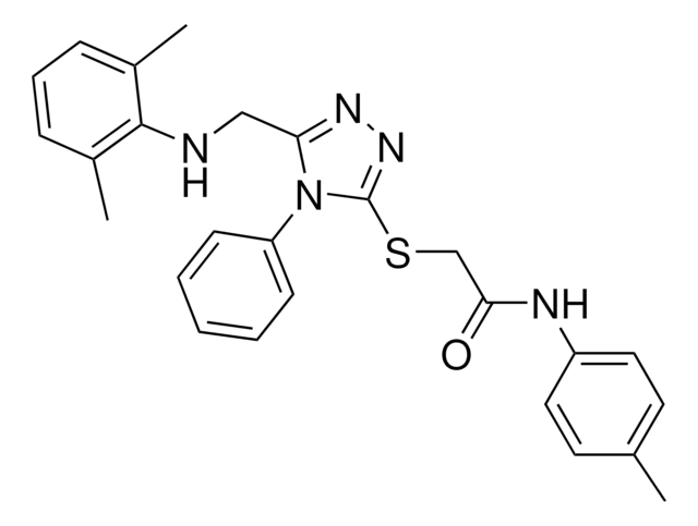 2-({5-[(2,6-DIMETHYLANILINO)METHYL]-4-PHENYL-4H-1,2,4-TRIAZOL-3-YL}SULFANYL)-N-(4-METHYLPHENYL)ACETAMIDE AldrichCPR