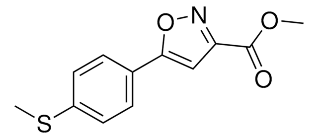 Methyl 5-(4-(methylthio)phenyl)isoxazole-3-carboxylate AldrichCPR