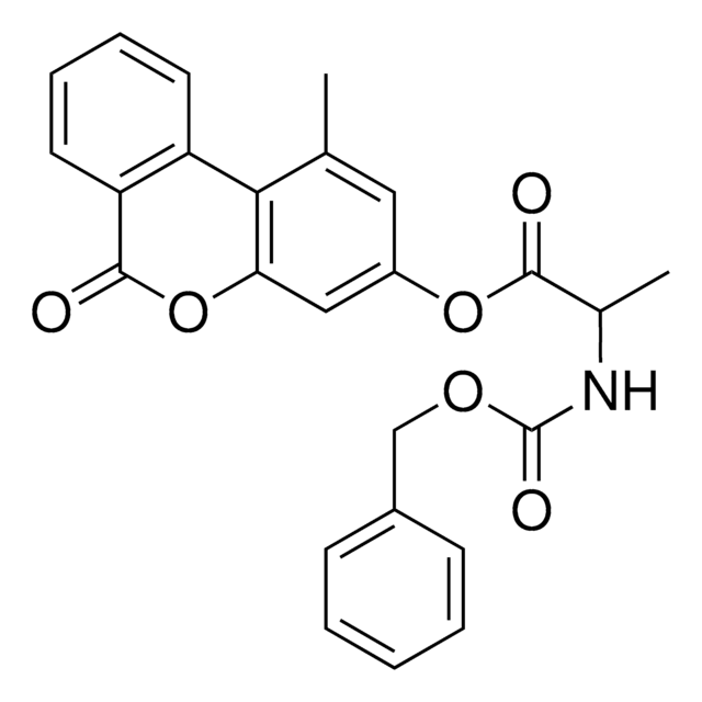 1-METHYL-6-OXO-6H-BENZO(C)CHROMEN-3-YL 2-(((BENZYLOXY)CARBONYL)AMINO)PROPANOATE AldrichCPR