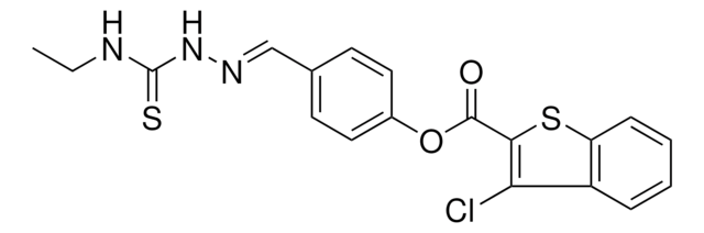 4-((E)-{2-[(ETHYLAMINO)CARBOTHIOYL]HYDRAZONO}METHYL)PHENYL 3-CHLORO-1-BENZOTHIOPHENE-2-CARBOXYLATE AldrichCPR