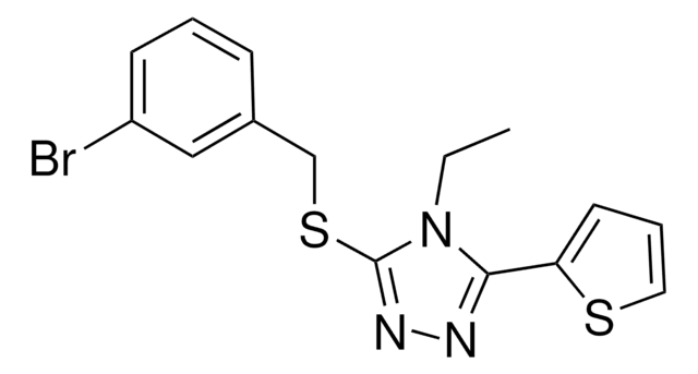 3-((3-BROMOBENZYL)THIO)-4-ETHYL-5-(2-THIENYL)-4H-1,2,4-TRIAZOLE AldrichCPR