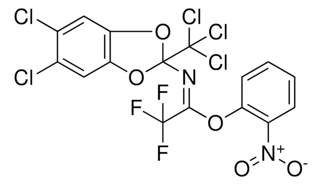 2-NITROPHENYL (1E)-N-[5,6-DICHLORO-2-(TRICHLOROMETHYL)-1,3-BENZODIOXOL-2-YL]-2,2,2-TRIFLUOROETHANIMIDOATE AldrichCPR