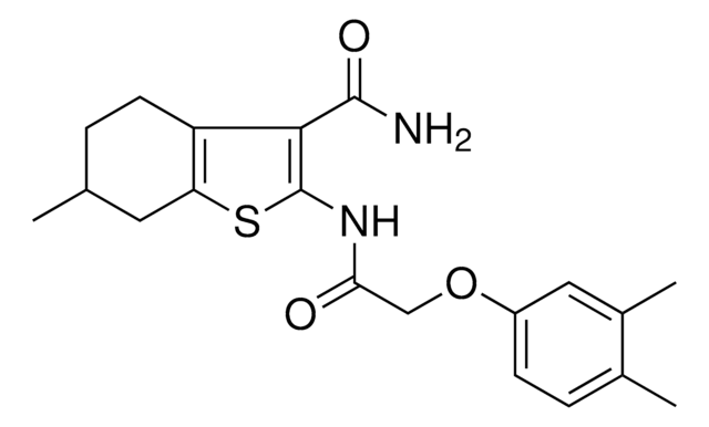 2-{[(3,4-DIMETHYLPHENOXY)ACETYL]AMINO}-6-METHYL-4,5,6,7-TETRAHYDRO-1-BENZOTHIOPHENE-3-CARBOXAMIDE AldrichCPR