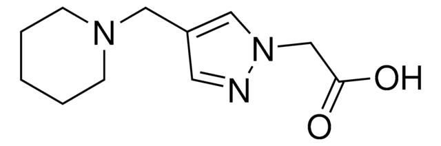 [4-(1-Piperidinylmethyl)-1H-pyrazol-1-yl]acetic acid AldrichCPR