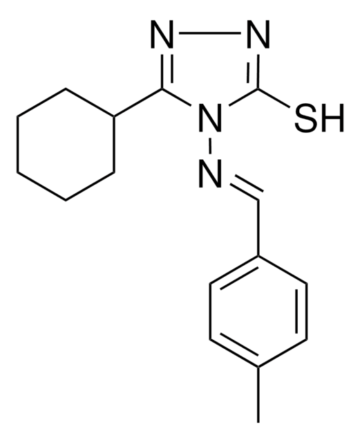 5-CYCLOHEXYL-4-((4-METHYLBENZYLIDENE)AMINO)-4H-1,2,4-TRIAZOLE-3-THIOL AldrichCPR