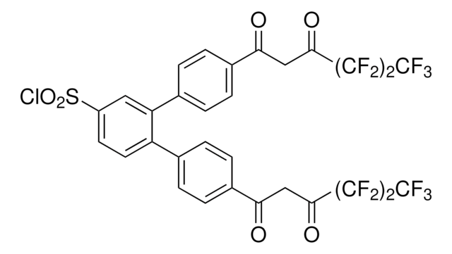 4,4&#8242;&#8242;-Bis(4,4,5,5,6,6,6-heptafluoro-1,3-dioxohexyl)-o-terphenyl-4&#8242;-sulfonyl chloride BioReagent, suitable for fluorescence, &#8805;90% (HPCE)