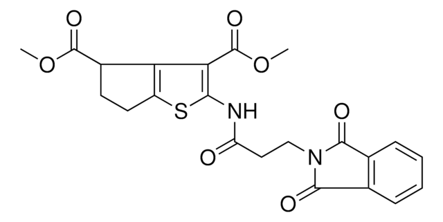 DIMETHYL 2-{[3-(1,3-DIOXO-1,3-DIHYDRO-2H-ISOINDOL-2-YL)PROPANOYL]AMINO}-5,6-DIHYDRO-4H-CYCLOPENTA[B]THIOPHENE-3,4-DICARBOXYLATE AldrichCPR