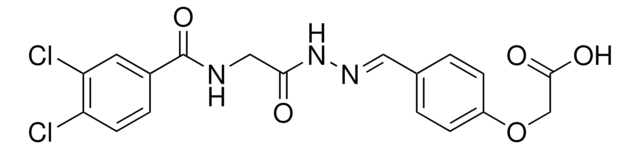 (4-(2-(((3,4-DICHLOROBENZOYL)AMINO)ACETYL)CARBOHYDRAZONOYL)PHENOXY)ACETIC ACID AldrichCPR