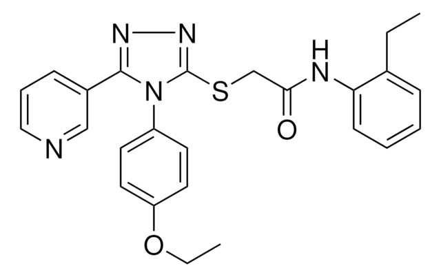 2-{[4-(4-ETHOXYPHENYL)-5-(3-PYRIDINYL)-4H-1,2,4-TRIAZOL-3-YL]SULFANYL}-N-(2-ETHYLPHENYL)ACETAMIDE AldrichCPR