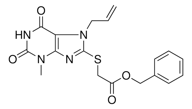 BENZYL ((7-ALLYL-3-ME-2,6-DIOXO-2,3,6,7-TETRAHYDRO-1H-PURIN-8-YL)THIO)ACETATE AldrichCPR