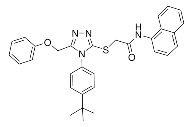 2-{[4-(4-TERT-BUTYLPHENYL)-5-(PHENOXYMETHYL)-4H-1,2,4-TRIAZOL-3-YL]SULFANYL}-N-(1-NAPHTHYL)ACETAMIDE AldrichCPR