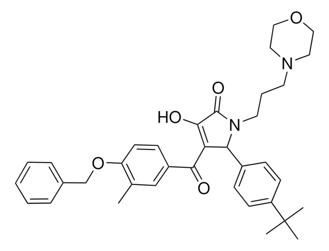 4-[4-(BENZYLOXY)-3-METHYLBENZOYL]-5-(4-TERT-BUTYLPHENYL)-3-HYDROXY-1-[3-(4-MORPHOLINYL)PROPYL]-1,5-DIHYDRO-2H-PYRROL-2-ONE AldrichCPR