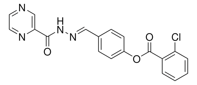 4-(2-(2-PYRAZINYLCARBONYL)CARBOHYDRAZONOYL)PHENYL 2-CHLOROBENZOATE AldrichCPR