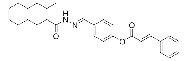 4-(2-DODECANOYLCARBOHYDRAZONOYL)PHENYL 3-PHENYLACRYLATE AldrichCPR