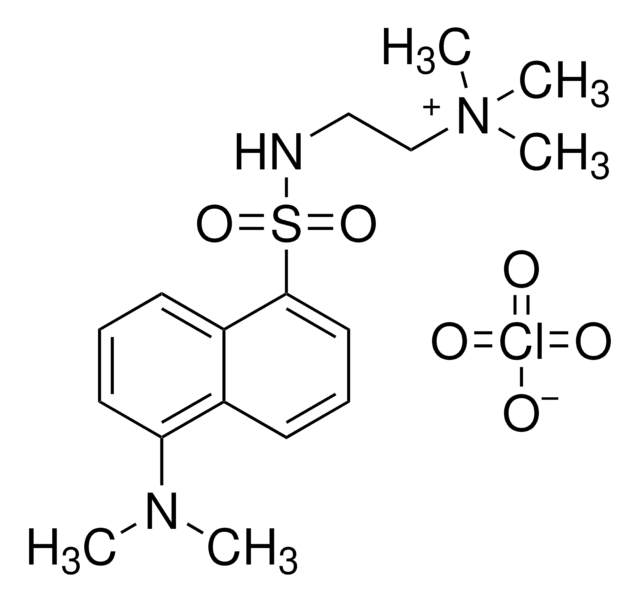 (Dansylaminoethyl)­tri­methyl­ammonium perchlorate