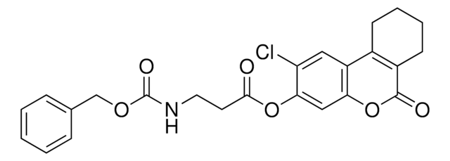 2-CHLORO-6-OXO-7,8,9,10-TETRAHYDRO-6H-BENZO[C]CHROMEN-3-YL 3-{[(BENZYLOXY)CARBONYL]AMINO}PROPANOATE AldrichCPR