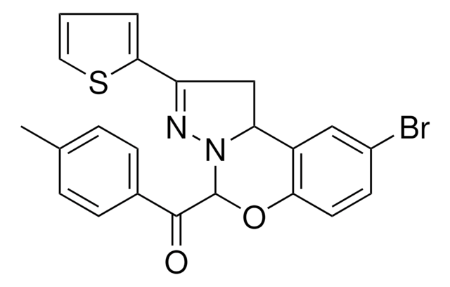 [9-BROMO-2-(2-THIENYL)-1,10B-DIHYDROPYRAZOLO[1,5-C][1,3]BENZOXAZIN-5-YL](4-METHYLPHENYL)METHANONE AldrichCPR