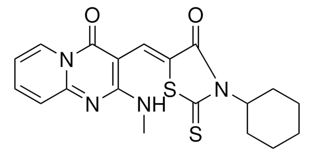 3-[(Z)-(3-CYCLOHEXYL-4-OXO-2-THIOXO-1,3-THIAZOLIDIN-5-YLIDENE)METHYL]-2-(METHYLAMINO)-4H-PYRIDO[1,2-A]PYRIMIDIN-4-ONE AldrichCPR