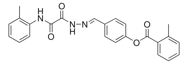 4-(2-(OXO(2-TOLUIDINO)ACETYL)CARBOHYDRAZONOYL)PHENYL 2-METHYLBENZOATE AldrichCPR