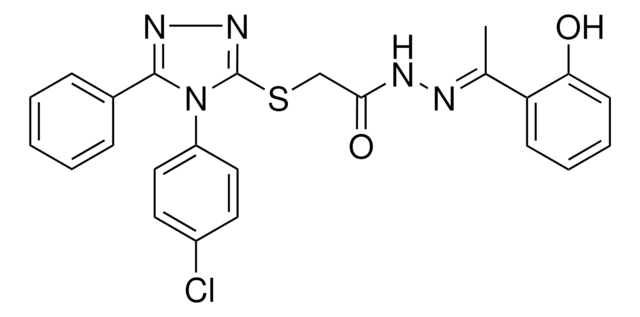 2-{[4-(4-CHLOROPHENYL)-5-PHENYL-4H-1,2,4-TRIAZOL-3-YL]SULFANYL}-N'-[(E)-1-(2-HYDROXYPHENYL)ETHYLIDENE]ACETOHYDRAZIDE AldrichCPR