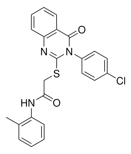 2-{[3-(4-CHLOROPHENYL)-4-OXO-3,4-DIHYDRO-2-QUINAZOLINYL]SULFANYL}-N-(2-METHYLPHENYL)ACETAMIDE AldrichCPR