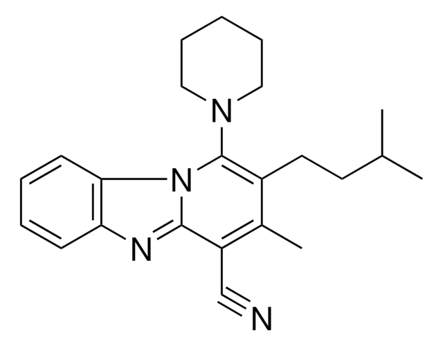 2-ISOPENTYL-3-METHYL-1-(1-PIPERIDINYL)PYRIDO(1,2-A)BENZIMIDAZOLE-4-CARBONITRILE AldrichCPR