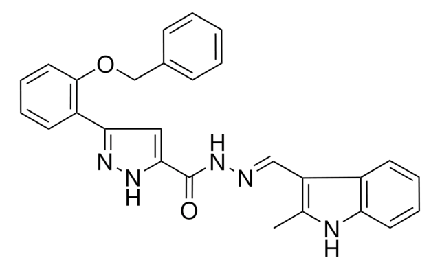 3-[2-(BENZYLOXY)PHENYL]-N'-[(E)-(2-METHYL-1H-INDOL-3-YL)METHYLIDENE]-1H-PYRAZOLE-5-CARBOHYDRAZIDE AldrichCPR