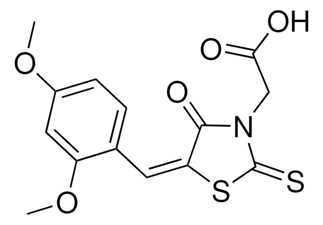 (5-(2,4-DIMETHOXYBENZYLIDENE)-4-OXO-2-THIOXO-1,3-THIAZOLIDIN-3-YL)ACETIC ACID AldrichCPR