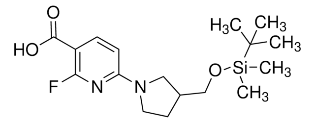 6-(3-((tert-Butyldimethylsilyloxy)methyl)pyrrolidin-1-yl)-2-fluoronicotinic acid AldrichCPR