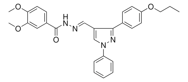 3,4-DIMETHOXY-N'-{(E)-[1-PHENYL-3-(4-PROPOXYPHENYL)-1H-PYRAZOL-4-YL]METHYLIDENE}BENZOHYDRAZIDE AldrichCPR