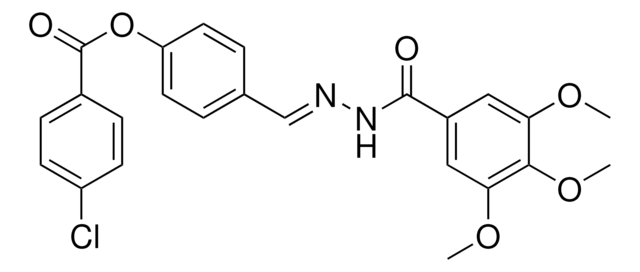 4-(2-(3,4,5-TRIMETHOXYBENZOYL)CARBOHYDRAZONOYL)PHENYL 4-CHLOROBENZOATE AldrichCPR