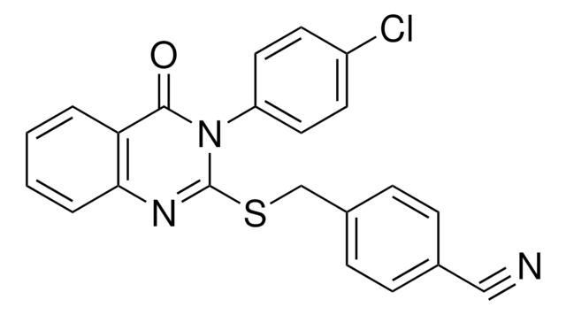 4-(((3-(4-CL-PHENYL)-4-OXO-3,4-DIHYDRO-2-QUINAZOLINYL)THIO)METHYL)BENZONITRILE AldrichCPR