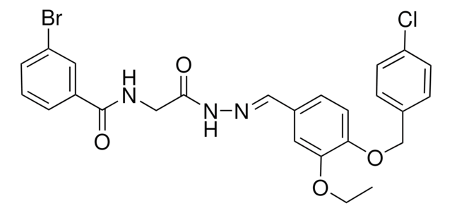 3-BROMO-N-[2-((2E)-2-{4-[(4-CHLOROBENZYL)OXY]-3-ETHOXYBENZYLIDENE}HYDRAZINO)-2-OXOETHYL]BENZAMIDE AldrichCPR