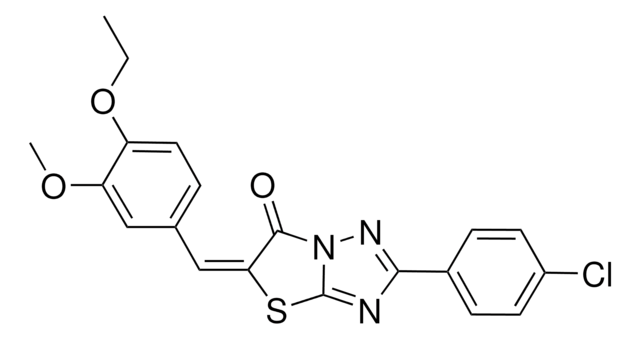 (5E)-2-(4-CHLOROPHENYL)-5-(4-ETHOXY-3-METHOXYBENZYLIDENE)[1,3]THIAZOLO[3,2-B][1,2,4]TRIAZOL-6(5H)-ONE AldrichCPR