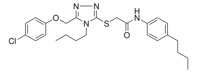 2-({4-BUTYL-5-[(4-CHLOROPHENOXY)METHYL]-4H-1,2,4-TRIAZOL-3-YL}SULFANYL)-N-(4-BUTYLPHENYL)ACETAMIDE AldrichCPR